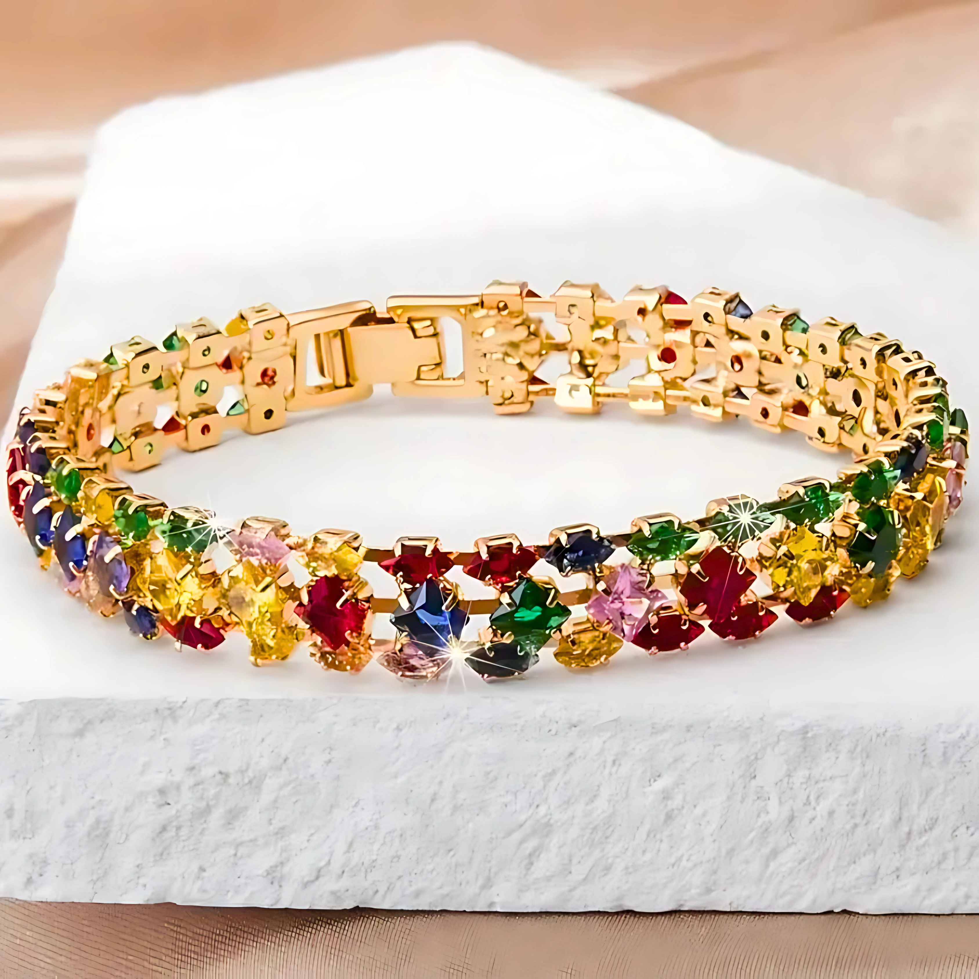 Rainbow Dreams Tennis Bracelet