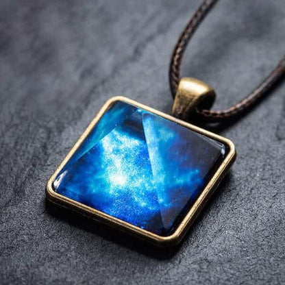 Glowing Pyramid Crystal Talisman - Manifest More with Focused Energy