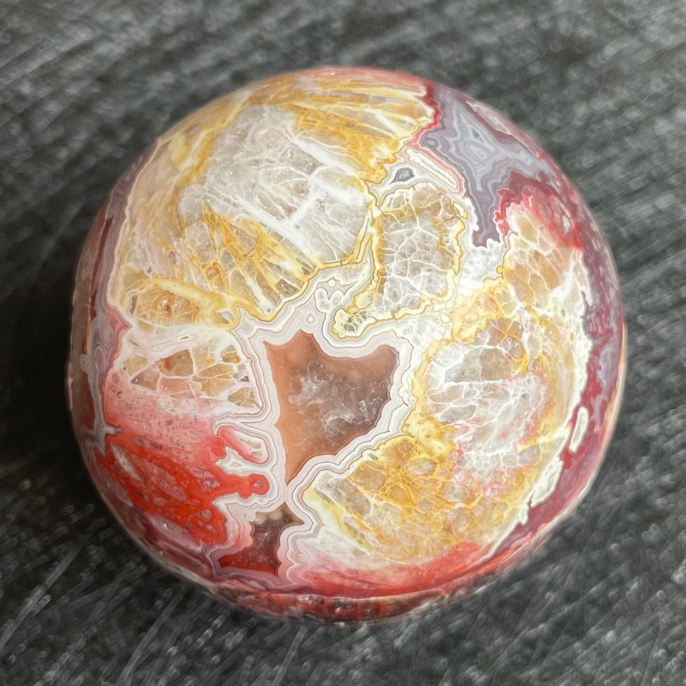 Crazy Lace Agate Crystal Ball