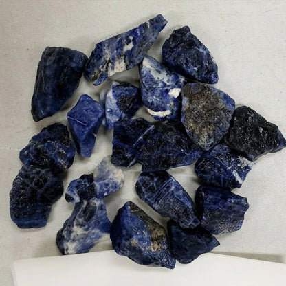 Raw Natural Blue Sodalite Stones