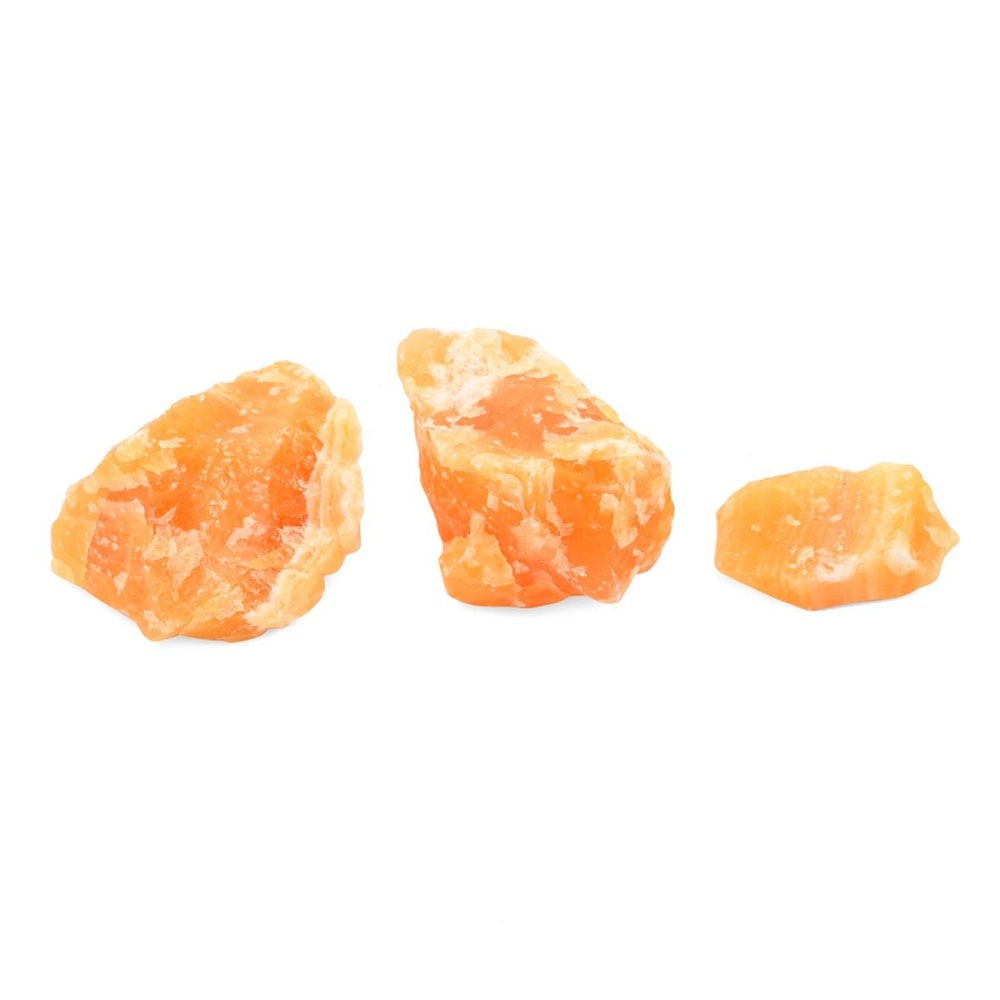Tucson Findings - Raw Orange Natural Calcite Stones