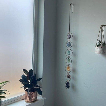 🔥Raw Crystal 7 Chakra Gemstone Wall Decor