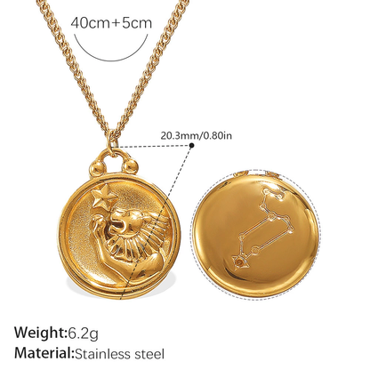 Artisan Zodiac Medallion Necklace