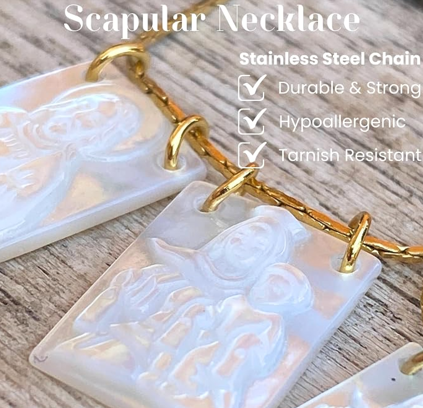 The Titanium Steel Scapular Necklace