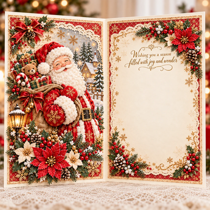 3D Christmas Angel Greeting Card