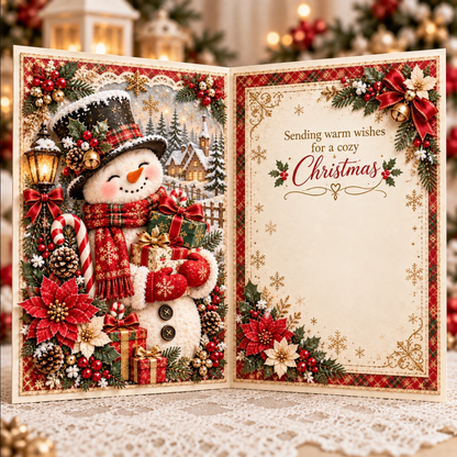 3D Christmas Angel Greeting Card