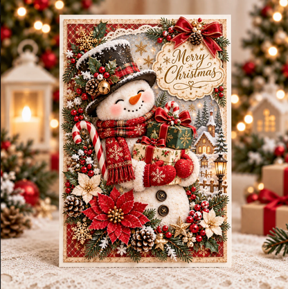 3D Christmas Angel Greeting Card
