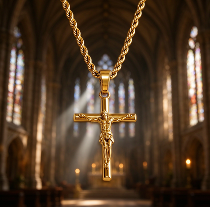 Cadena de Crucifijo de Jesús