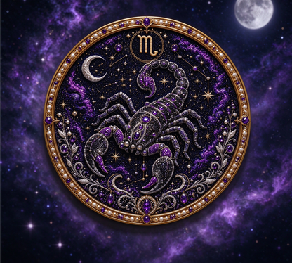 🔥 LAST DAY 49% OFF – ✨ Premium 3D Pearl 12 Zodiac Signs Art Kit | Luxury Flocked Canvas with Scratch-Resistant Non-Fading Pearl Beads DIY Handmade Astrology Decor ♈🌙💎