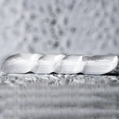 Twisted Selenite Massage Wand