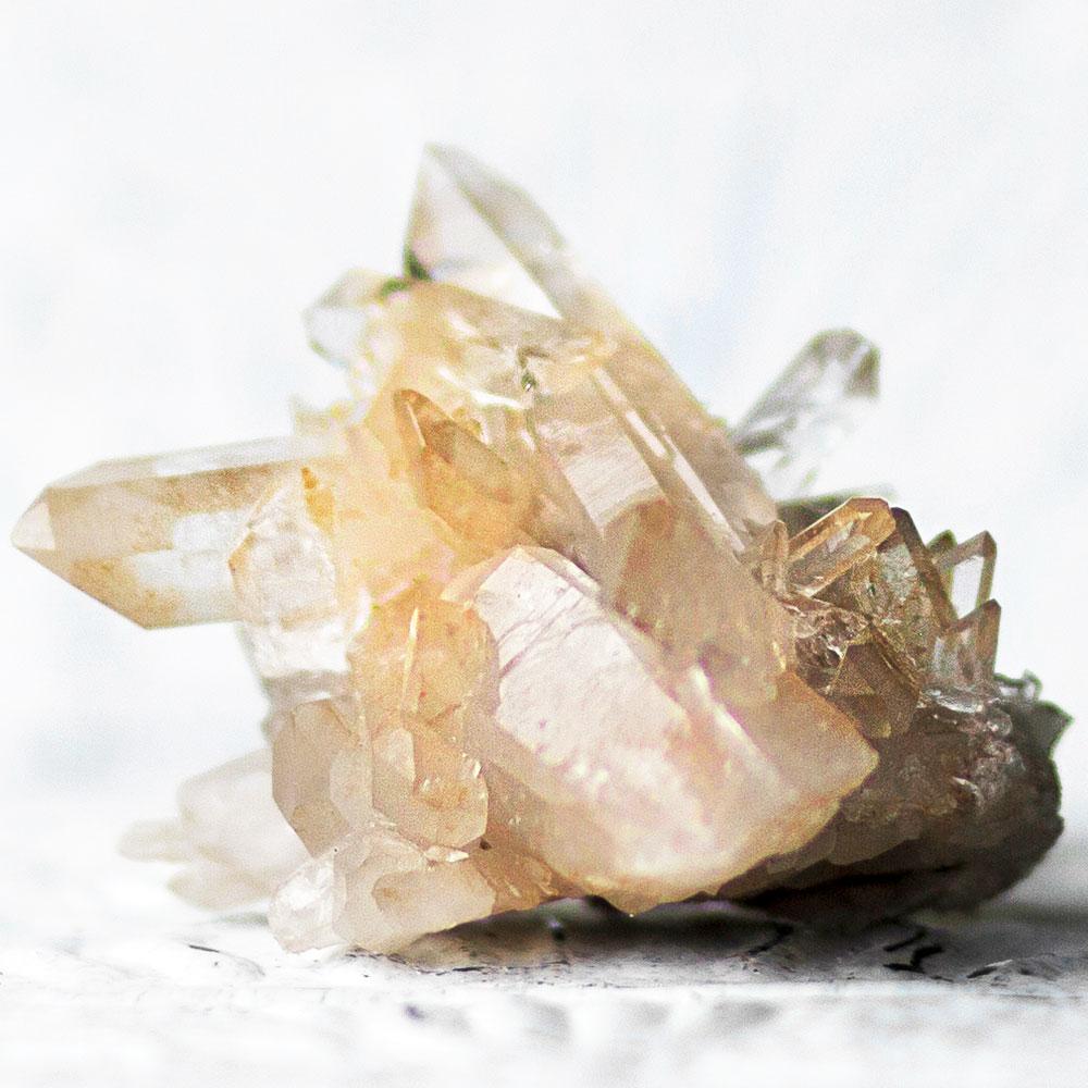 Tangerine Quartz Cluster