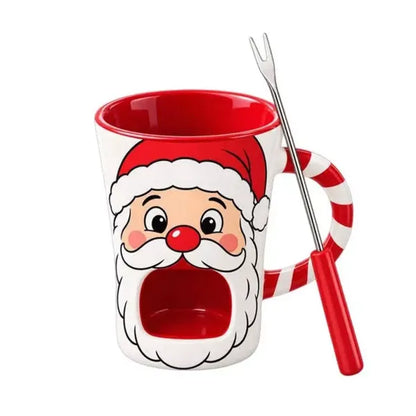 Santa Claus Candle Holder Mug