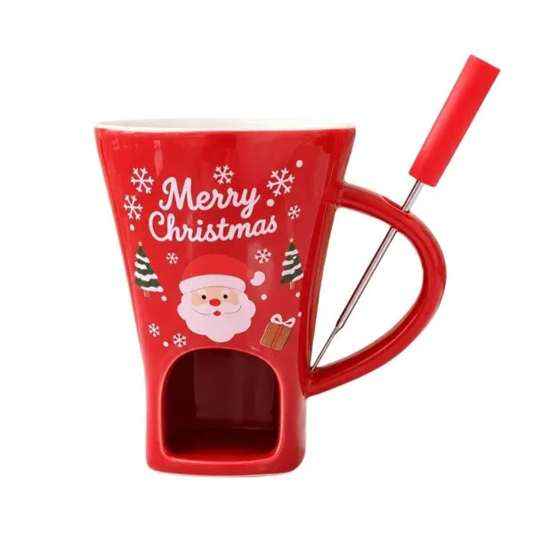 Santa Claus Candle Holder Mug