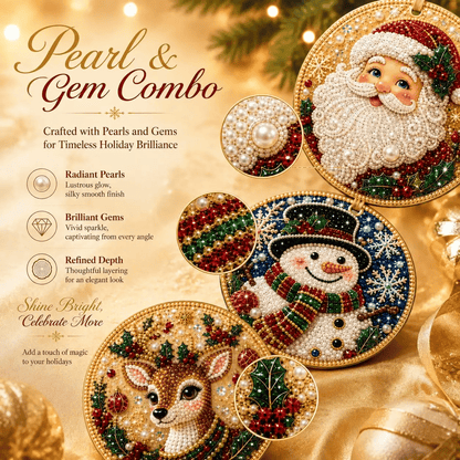 🔥Only Two-Pack for $19.98 Last Day Promotion!🎄Christmas DIY Diamond Painting Ornaments Kit (6 PCS)🎅