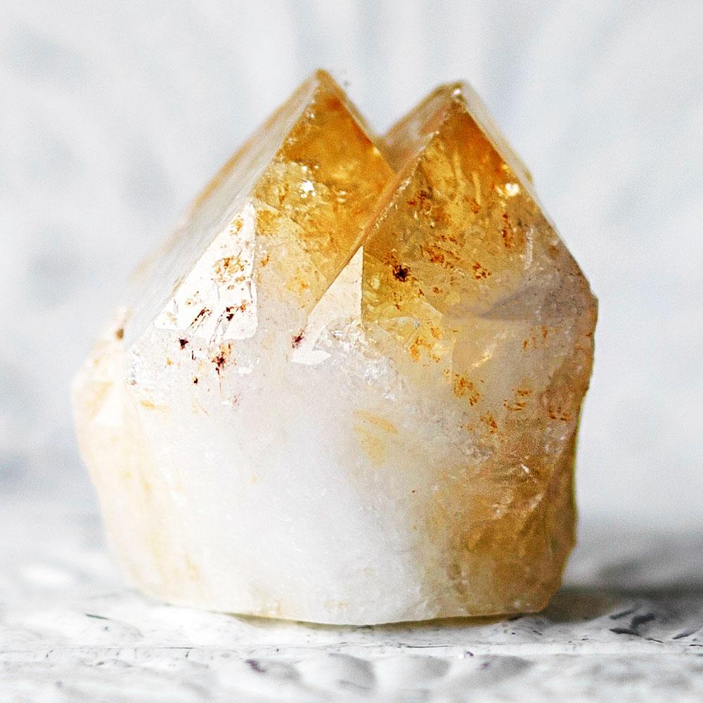 Citrine Point with Natural Sides