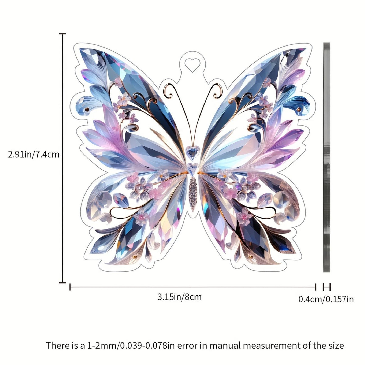 🦋Crystal Butterfly Acrylic Pendant