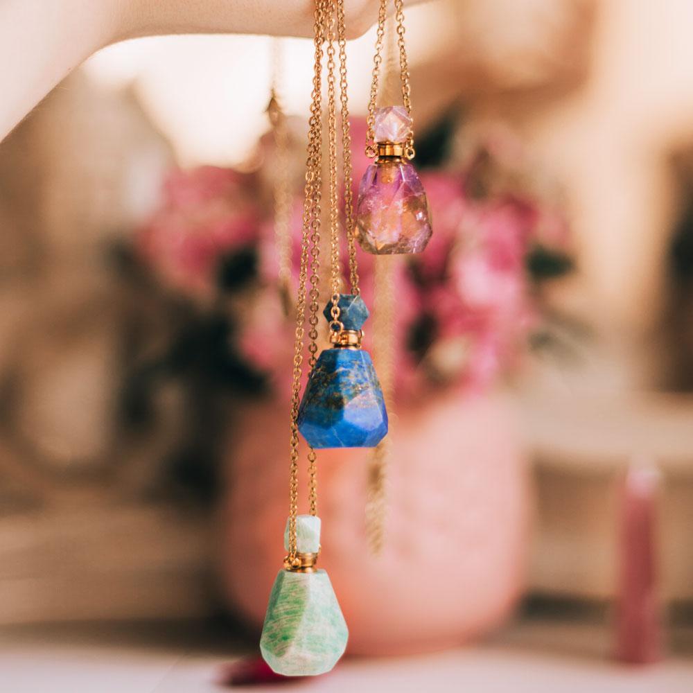 Crystal Perfume Necklace