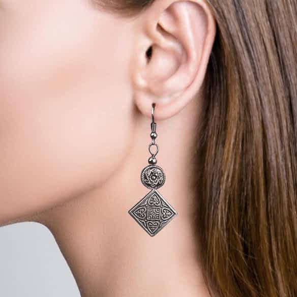 Oriental Dangle Earrings