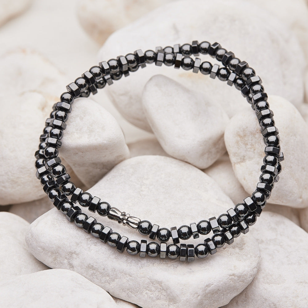 Magnetic Hematite Beaded Energy Necklace