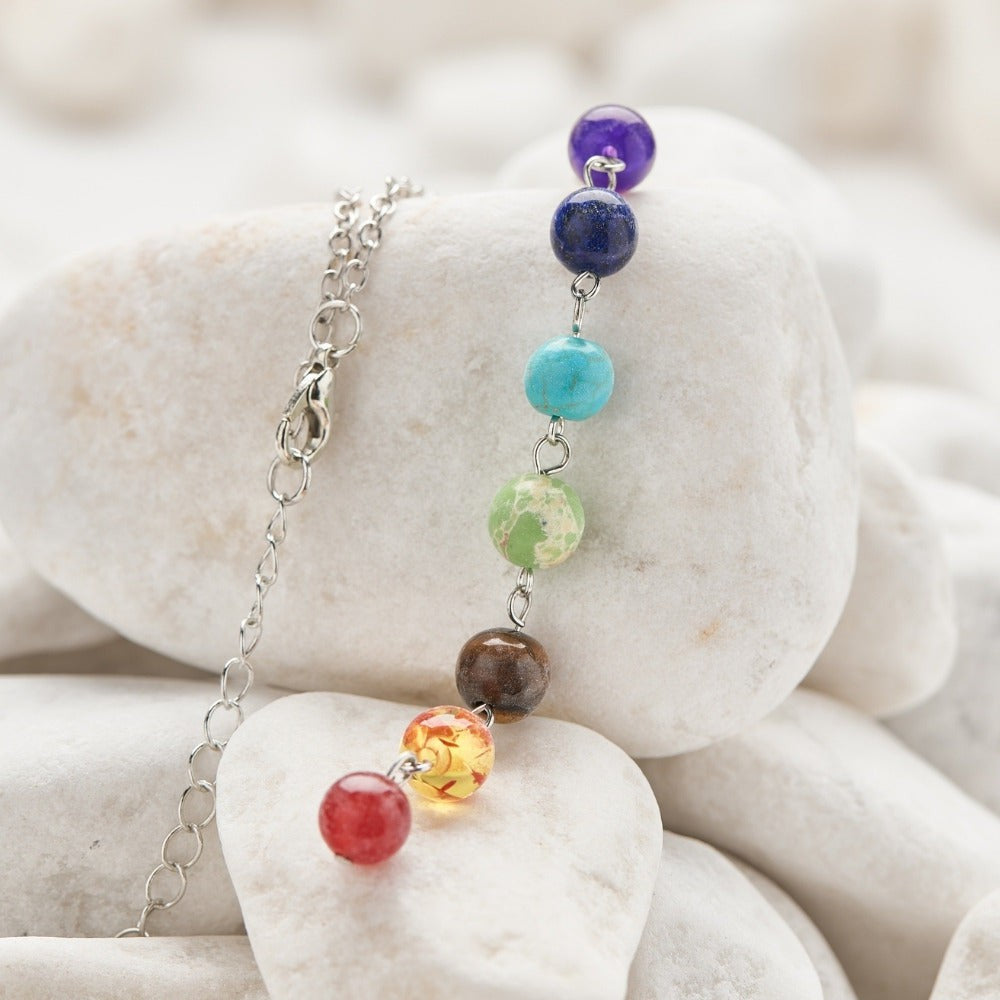 Reiki 7 Chakra Beaded Necklace