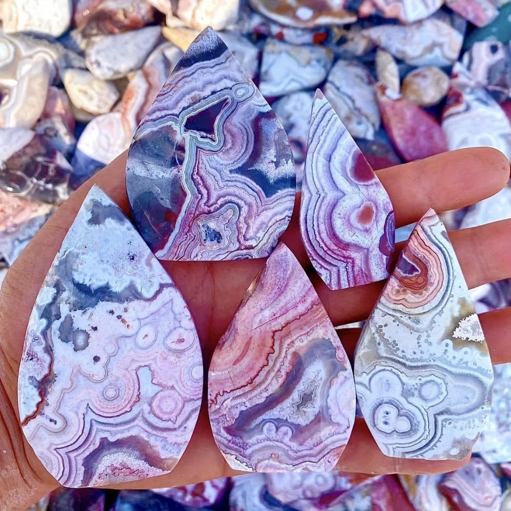 Crazy Lace Agate Ornament Point