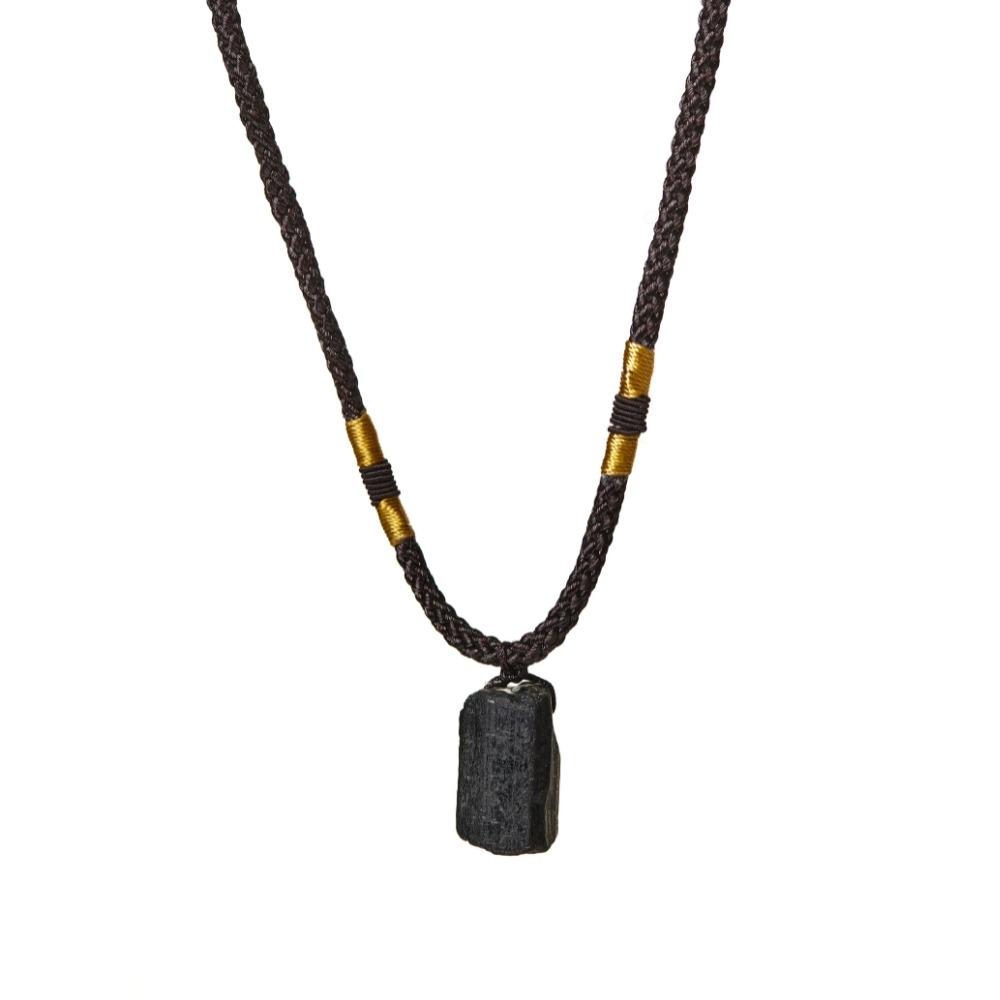 Natural Black Tourmaline Necklace