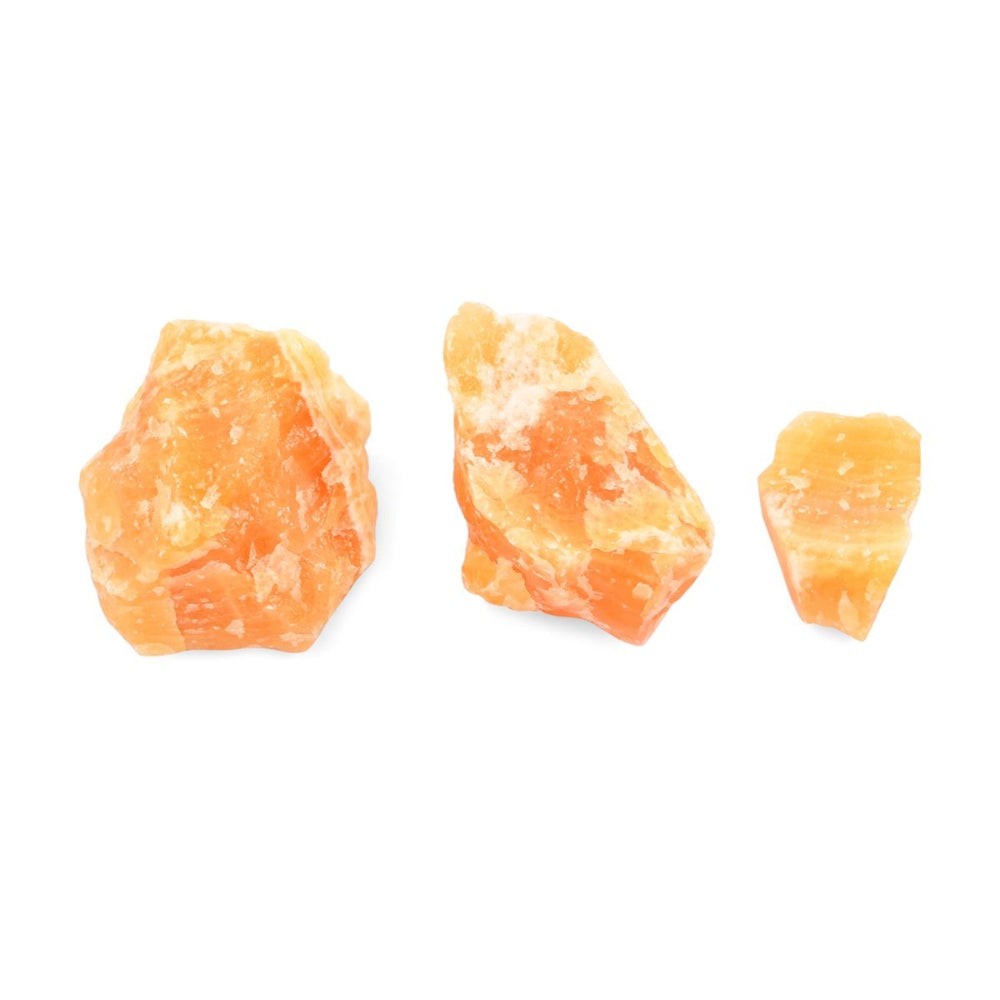 Tucson Findings - Raw Orange Natural Calcite Stones