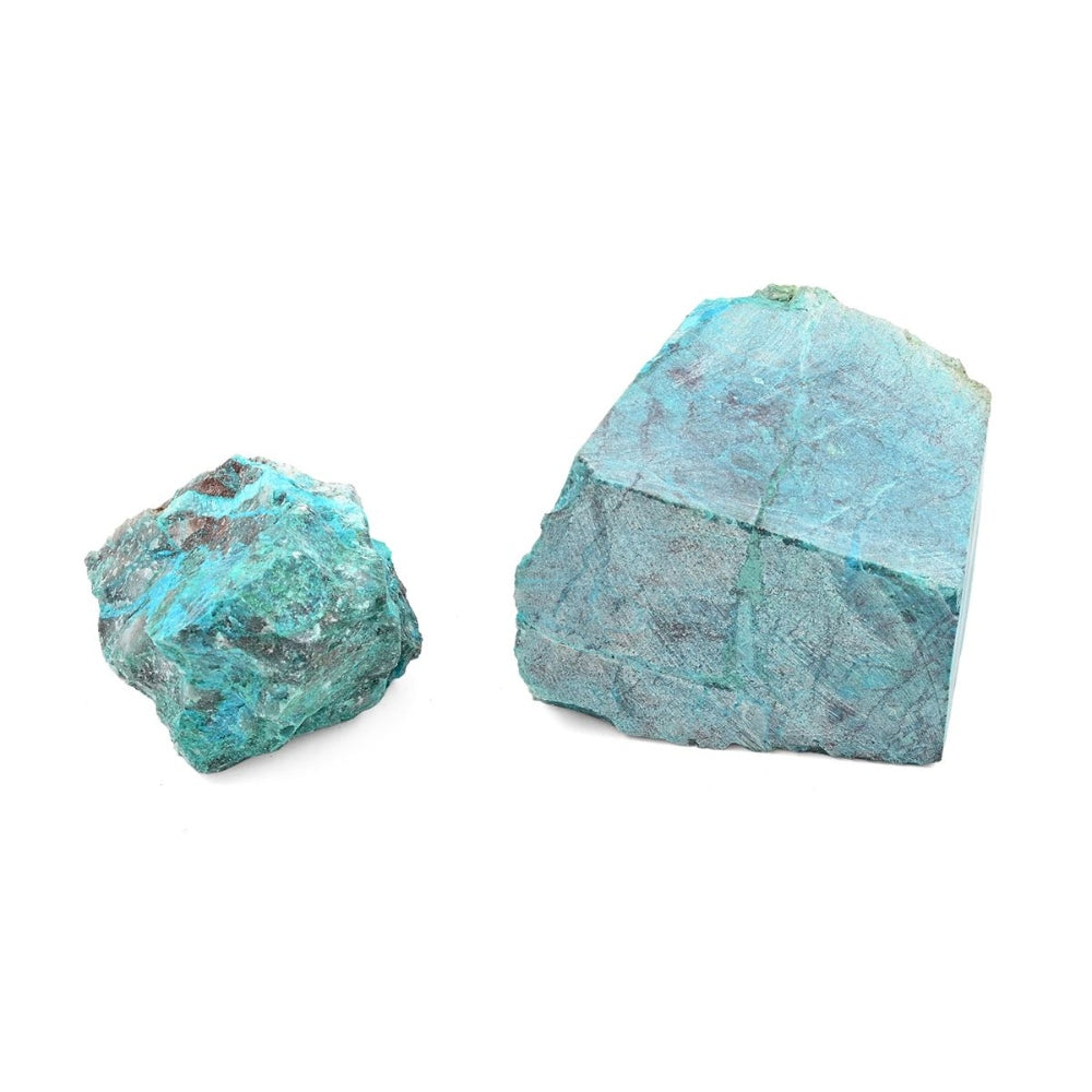 Tucson Findings - Natural Blue Raw Chrysocolla Stones