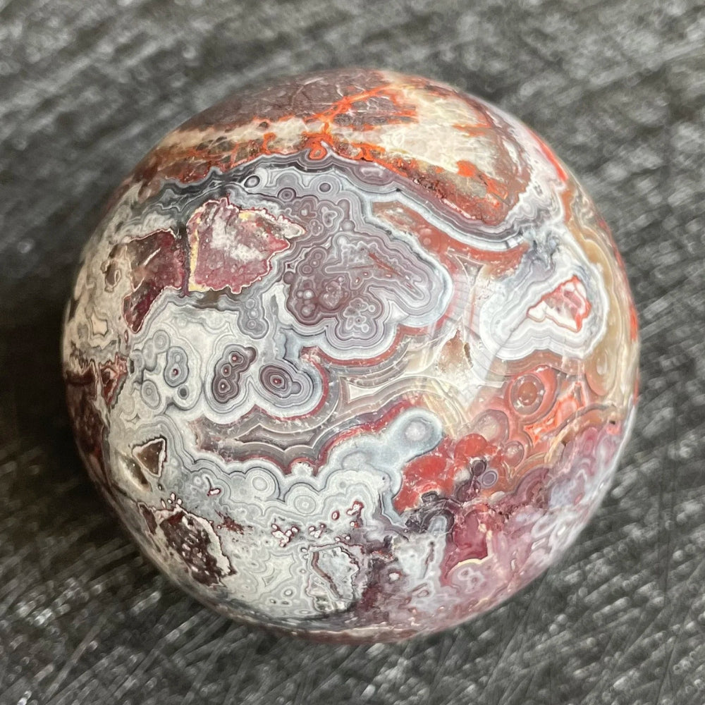 Crazy Lace Agate Crystal Ball