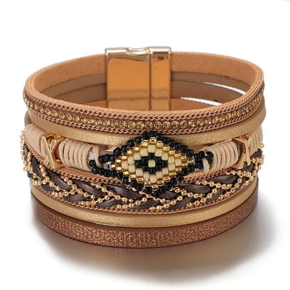 Bohemian Charm Evil Eye Bracelet
