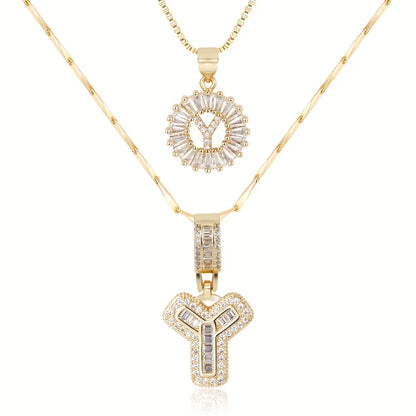 【LAST DAY 48% OFF】2 Pack - Initial Letter Pendant Necklaces