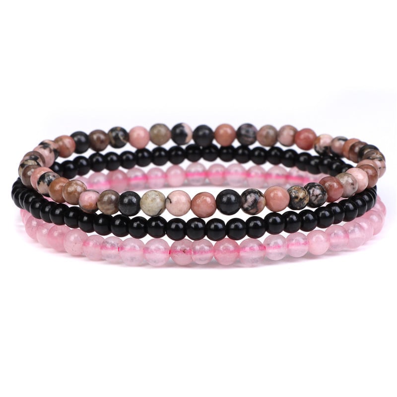 New Amethyst Stress Relief Beaded Bracelet Set