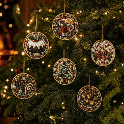 🔥Only Two-Pack for $19.98 Last Day Promotion!🎄Christmas DIY Diamond Painting Ornaments Kit (6 PCS)🎅