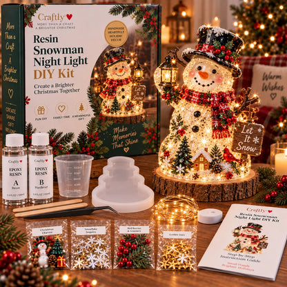 🎄Atroposcrystal DIY Christmas Tree Night Light Kit — 💕On this day filled with love, let a handcrafted glowing Christmas tree speak for your heart