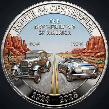 🏆Flash Sale 60% OFF -🛣️ Route 66 – 100 Years of Freedom Commemorative Coin