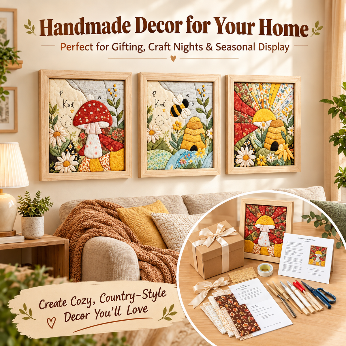 Last Day 49%OFF🧡No-Sew Fabric Art DIY Kit🎁Buy 3 Get 1 FREE — Add Any 4 Pcs To Cart🎉