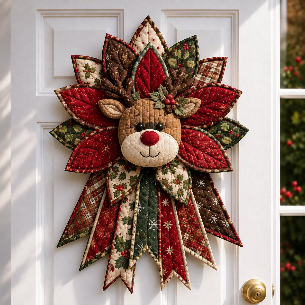 🎅🎄Beginner-Friendly Oversized Christmas Character Quilted Door Hanger Sewing Kit | Complete Kit with All Tools & Step-by-Step Guide Included 💕