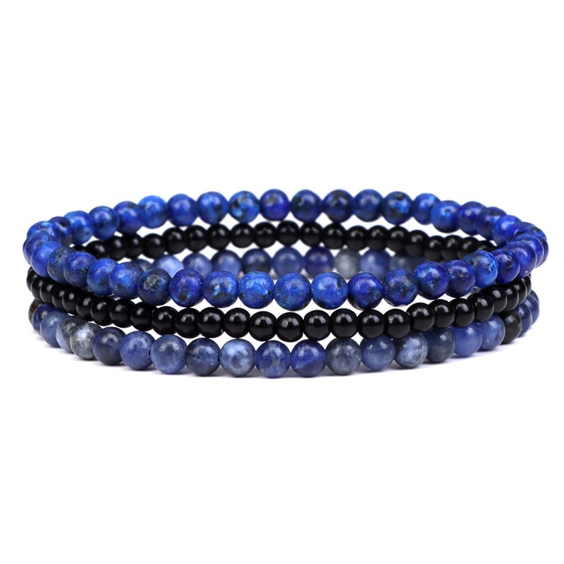 New Amethyst Stress Relief Beaded Bracelet Set