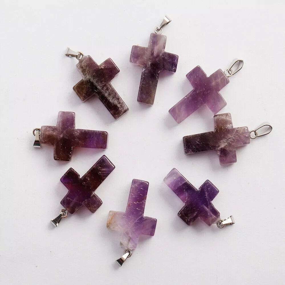 ✝️100% Handmade Crystal Cross Healing Heart
