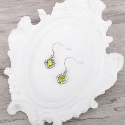 Natural Peridot Stone Jewelry Set