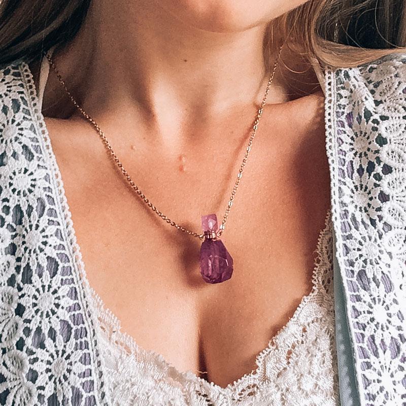 Crystal Perfume Necklace