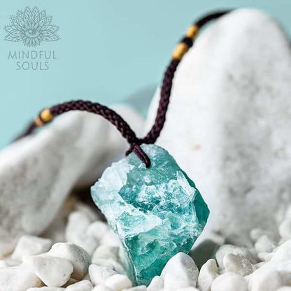 Summer Daze Raw Fluorite Necklace