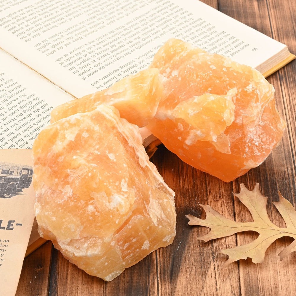 Tucson Findings - Raw Orange Natural Calcite Stones