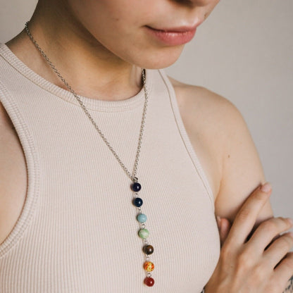 Reiki 7 Chakra Beaded Necklace