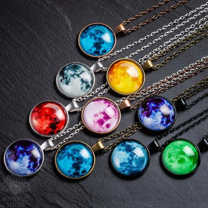 Glowing Full Moon Necklace