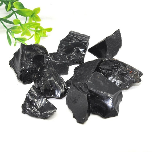Natural Black Raw Obsidian Stones