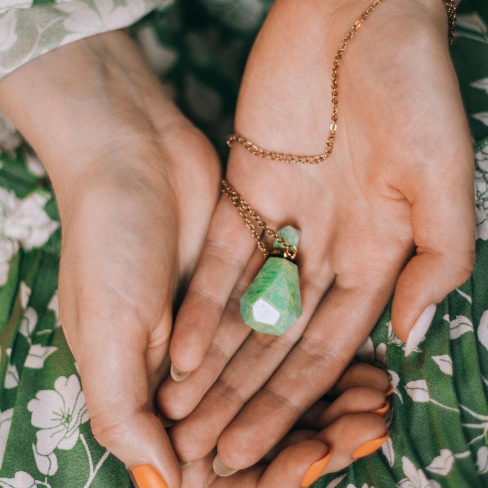 Crystal Perfume Necklace