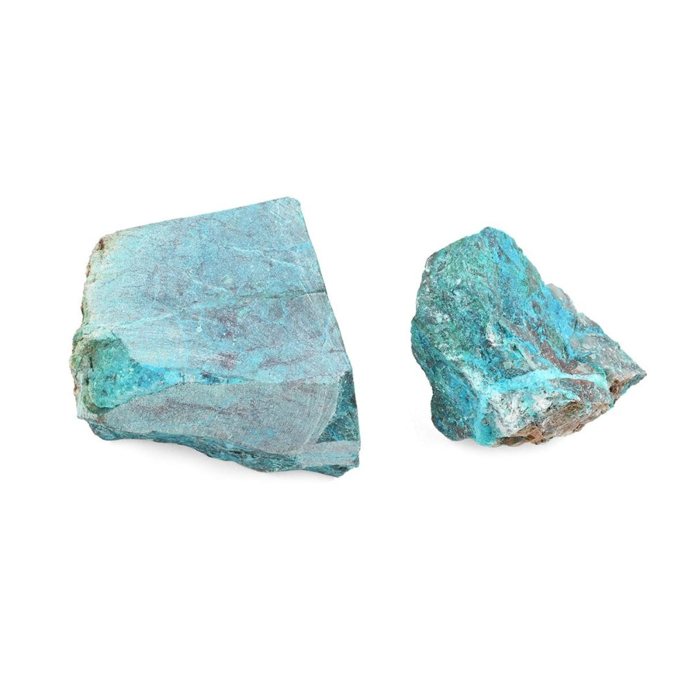 Tucson Findings - Natural Blue Raw Chrysocolla Stones