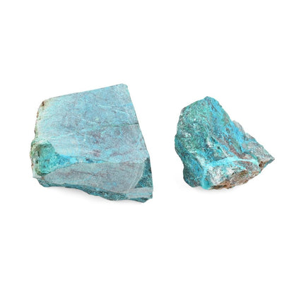 Tucson Findings - Natural Blue Raw Chrysocolla Stones