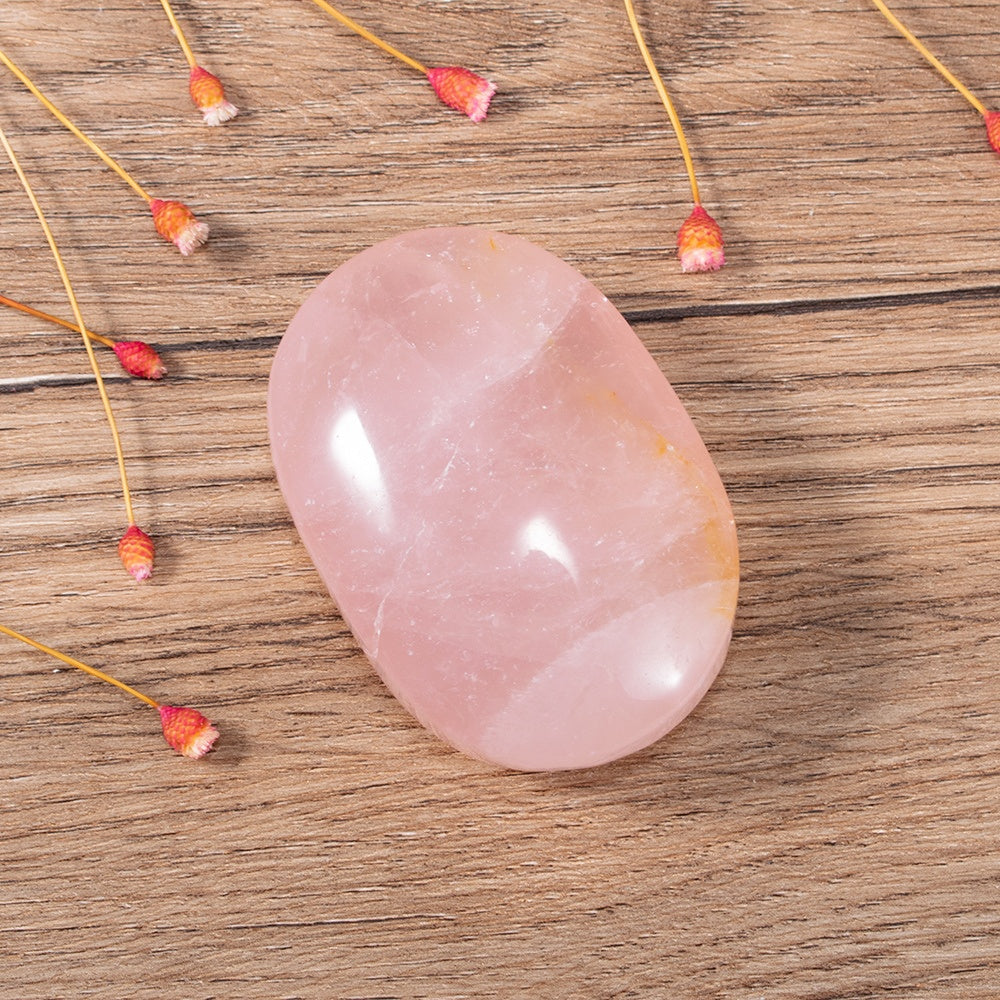 Rose Quartz Palm Stone